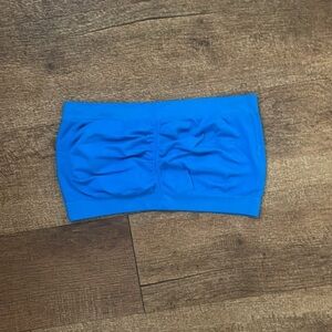 Blue bandeau bra. Size M/L